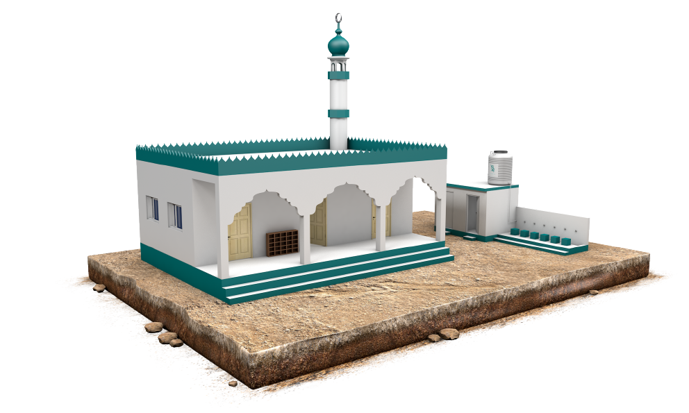 Small Mosque | Area of 64 Square Meters