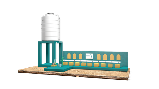 Large Artesian Well | With Manual and Electric Pump, Faucets, and a Tank