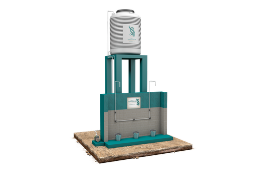 Large Artesian Well | With Manual and Electric Pump and a 1000-liter Tank