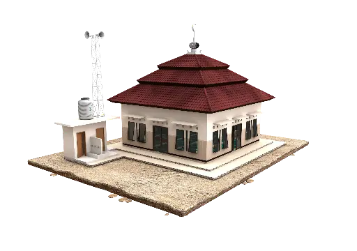 Small Mosque in Indonesia | Area of 60 Square Meters